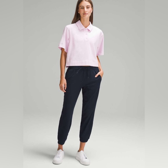 lululemon athletica Pants - Lululemon Soft Jersey Classic-Fit Mid-Rise Jogger True Navy Women’s Size 8